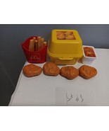 Vintage Fisher Price Fun With Food 4 Chicken Nuggets Container FF Sauce #2 - $34.65