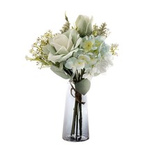 Artificial Pale Green Rose Pomander Bouquet Arrangement - £12.65 GBP