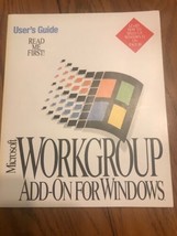 Microsoft Workgroup Add- On For Windows…Instruction Manual Only Ships N 24h - £31.32 GBP