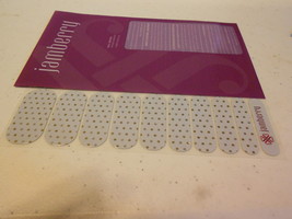 Jamberry Nails (new) 1/2 Sheet ICY GOLD &amp; SILVER POLKA - £6.51 GBP