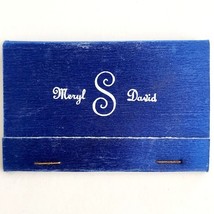 Meryl And David Wedding Vintage Matchbook Custom Reception Unstruck E78C - $458.28 MXN