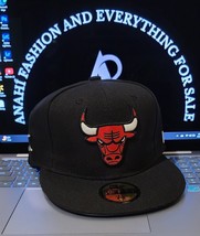 New Era Chicago Bulls Mens Black 59FIFTY Fitted Hat - $476.80 MXN+