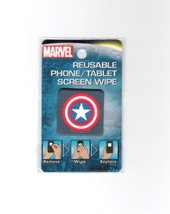 Marvel&#39;s Captain America Shield Reusable Phone/Tablet Screen Wipe NEW UNUSED - £2.41 GBP