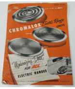 Chromalox Electric Range Units Catalog 1949 Wiegand Company Parts Stove - $23.70