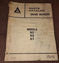 Allis-Chalmers N5 N6 N7 Grain Headers Parts Catalog October 1980 - £25.73 GBP