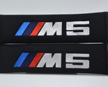 2 pieces (1 PAIR) BMW M5 Embroidery Seat Belt Cover Pads (Black pads) - $16.99