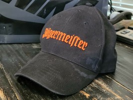 Jagermeifter Cross-Word Black Dad Strap-Back Baseball Hat Adjustable Size - $14.03