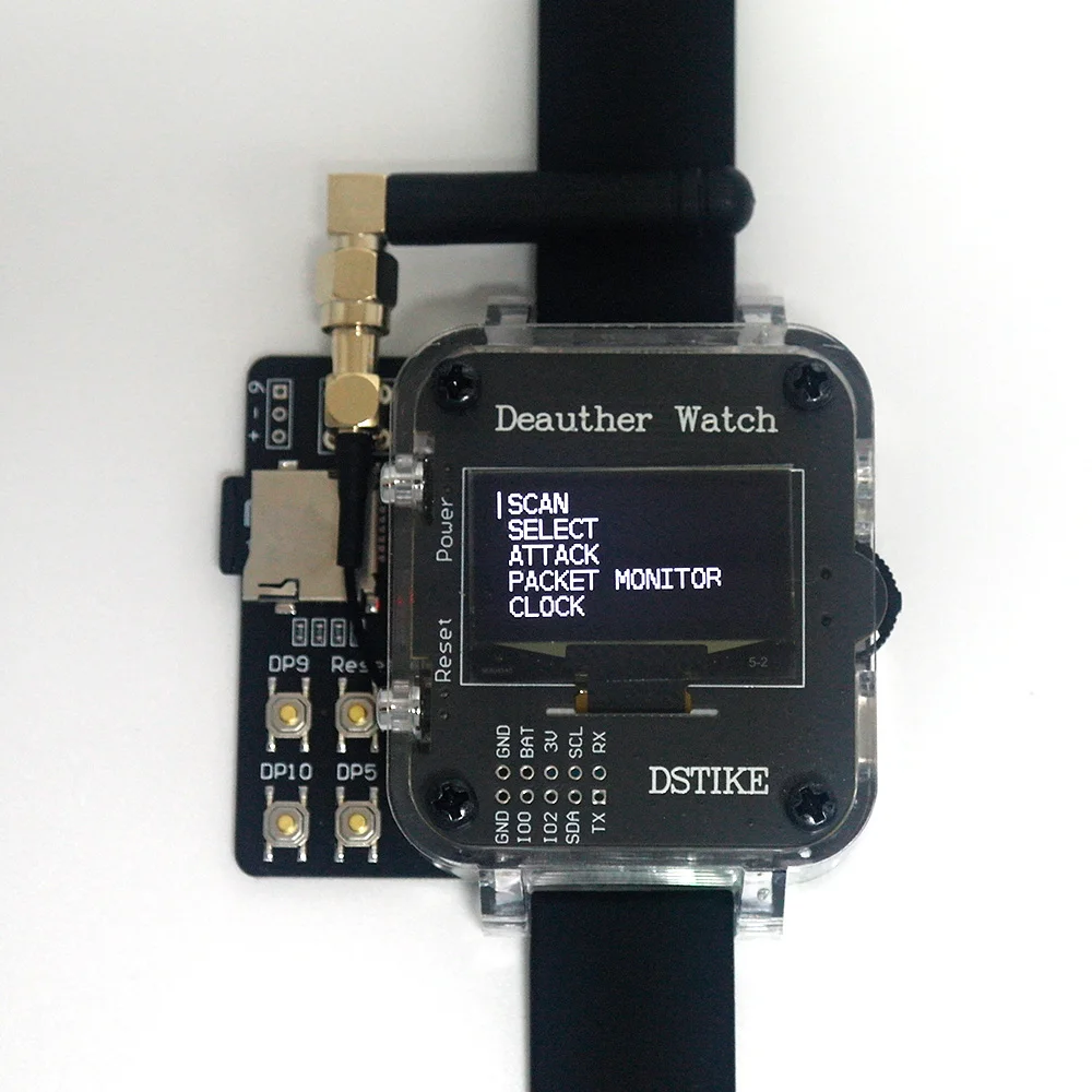 Deauther Watch V4S （Deauthe&amp;Bad USB） ESp8266+Atmega32u4 1000mAh Battery ... - £186.59 GBP