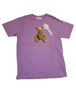 Joyrich NWT&#39;s Enrich Rock Teddy Emblem Tee Shirt Lavender Size Medium-RARE - $67.67 CAD