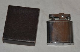 Vintage Continental Butane Lighter Refillable Silver Tone Pocket Size CM... - $23.36