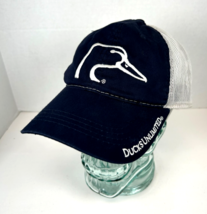 Ducks Unlimited Adjustable Strap Mesh Back Baseball Cap Hat, Black/White - $14.80