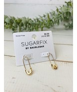 SUGAR FIX &quot;SAFETY PIN&quot; THREADER EARRINGS (Nickel Free) NEW!!! Free Shipping - £6.05 GBP