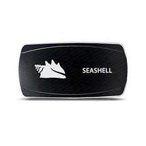 CH4X4 Marine Rocker Switch Seashell Symbol - Horizontal 2- Amber Led - £12.50 GBP