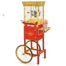 Nostalgia Vintage 8-Ounce Professional Popcorn Concession Cart 53 Inch R... - $214.99