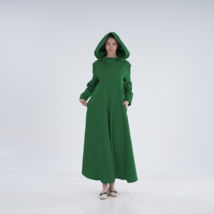 Hooded Dress Loose Dress  Vintage Dress Customize Dress Plus Size Dress - £31.79 GBP