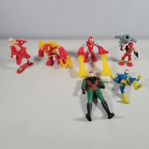 Action Figure Lot of 6 Hulk Buster Dancing King Iron Man Robin Cyclops Spiderman - $16.49