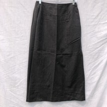 Harve Benard Size 8 Dark Gray Pencil Skirt 100% Wool Side Zipper - £23.35 GBP