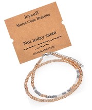 Morse Code Bracelets for Women Girls Jewelry for Mom - $55.07