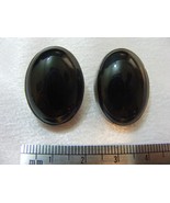 Vintage Sterling Hematite AIS Mexico Clip Earrings - $1,045.06 MXN