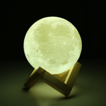 Full Moon Lite Night Globe And Stand 6 Sizes Touch On Or Off - $64.27 CAD