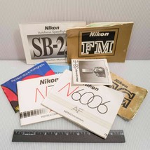 Nikon FM FG N6606 SB-E D70 Camera Flash etc. Manual Lot - $34.64