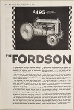 1927 Print Ad Ford Motor Co.Fordson Tractors &amp; Industrial Power Units De... - $22.48