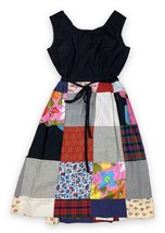 Handmade Repurposed Upcycled Multicolor Quilt Top Wrap Dress Women’s ~22... - £28.42 GBP