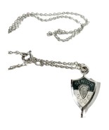 Edison High School 2006 Charm Pendant Necklace initials KLY Green Silver - $18.92