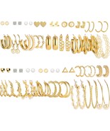 36 Pairs Gold Earrings Set for Women - £32.12 GBP