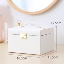 Fashion New Jewlery Box European-Style High-End Leather Jewelry Box With Drawer  - £54.89 GBP