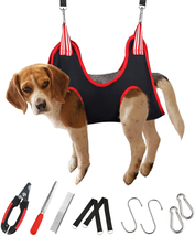 Dog Grooming Hammock Harness for Nail Trimming, Pet Grooming Sling Restraint Bag - $21.04