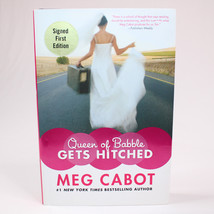Signed Queen Of Babble Gets Hitched Hardcover With DJ By Cabot Meg 1st Edition - £15.25 GBP