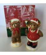 Fitz and Floyd Teddy Bear Salt Pepper Shakers First Ladies Collection Ch... - £15.94 GBP