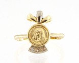 Virgin mary Women&#39;s Fashion Ring 14kt Yellow and White Gold 371245 - $299.00