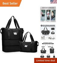 Expandable Waterproof Travel Duffle Bag - Stylish, Airline Approved, 43L - $34.00