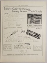 1931 Print Ad Catalin Cutlery Knives &amp; Forks, Wonder Knife J Busch New York City - £12.39 GBP