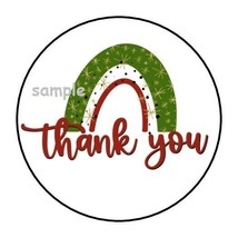 30 Thank You Christmas Stickers Envelope Seals Labels Stickers 1.5&quot; Round Gifts - £5.93 GBP