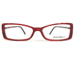 Salvatore Ferragamo Eyeglasses Frames 2607 459 Cloudy Red Cat Eye 54-15-130 - $55.89