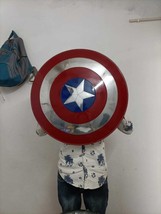 Captain America Shield - réplique d&#39;accessoires en métal - cadeau médiéval pr... - £105.01 GBP