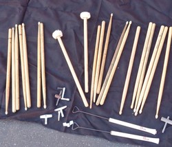 Mixed Lot of Drum Accessories – Drumsticks – Pliers – Seat Top – MANY IT... - £69.76 GBP