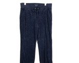 Tommy Hilfiger Blue Drawstring Cropped Cotton Capri Pants Women&#39;s Sz Sma... - £15.73 GBP