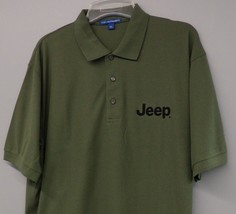 JEEP Embroidered Mens Polo XS-6XL, LT-4XLT Wrangler Cherokee Willys New - £23.34 GBP+