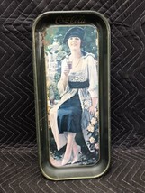 Vintage 1973 Coca-Cola 1920&#39;s Victorian Flapper Fashion Girl Beverage Tray - $6.93
