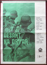 1963 Original Movie Poster Desant Na Drvar Hadzic Samardzic Vuisic WWII YU War - £25.98 GBP