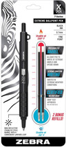 Zebra Pen 29811 Model X-701 Ballpoint Pen with Bonus Refills, Fine Point, 0.7mm - £12.76 GBP