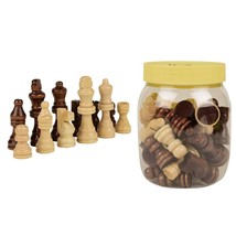 Wooden Chess Pieces Only For Wooden Chess Board,For Professional Players,Tournam - £17.85 GBP