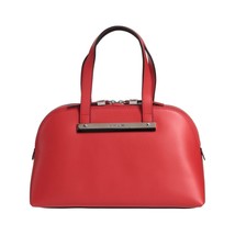 Innue Italian Made Genuine Red Leather Medium Tote Top-Handle Handbag Purse - $258.75