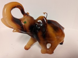 Vintage small brown ELEPHANT Candle, Wax candle, never lit.  Unique! Jew... - £10.29 GBP