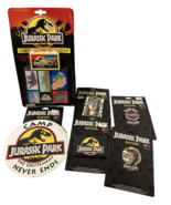 Vintage Jurassic Park Buttons Pinbacks and Stamp Set Collection Lot - €68,77 EUR