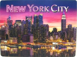 New York City Hudson River Reflection 3D Postcard - $6.99
